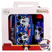 Lunch boxy - Disney MICKEY MOUSE Mickey Mouse Zestaw lunchbox bidon 400ml sztućce 50163 - miniaturka - grafika 1