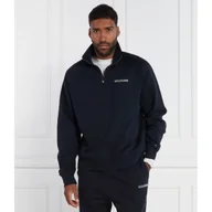 Bluzy męskie - Tommy Hilfiger Bluza MONOTYPE EMBRO HALF ZIP | Regular Fit - miniaturka - grafika 1