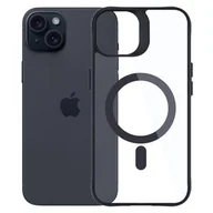 Etui i futerały do telefonów - Etui XLINE Satin Guardx do Apple iPhone 15 Przezroczysto-czarny | Bezpłatny transport - miniaturka - grafika 1