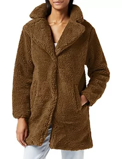 Płaszcze damskie - Urban Classics Damska kurtka zimowa oversized Sherpa Coat Jacket, płaszcz z zapięciem na haczyk i oczka, rozmiar XS do 5XL, Midground, 4XL duże rozmiary - grafika 1
