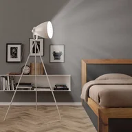 Lampy pozostałe - VidaXL Lampa podłogowa na trójnogu, metalowa, biała, E27 51025 - miniaturka - grafika 1