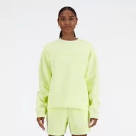 Bluzy damskie - Bluza damska New Balance WT41556LLT  zielona - miniaturka - grafika 1