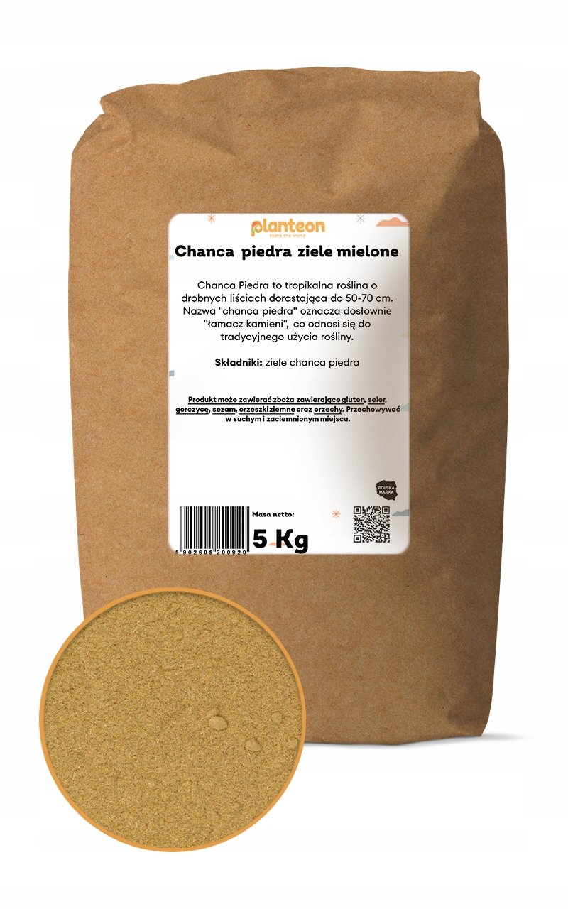 Chanca piedra ziele mielone 5kg suszone Phyllanthus niruri proszek kamienie