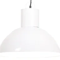 Lampy sufitowe - VidaXL Lampa wisząca, 25 W, biała, okrągła, 48 cm, E27 320566 - miniaturka - grafika 1