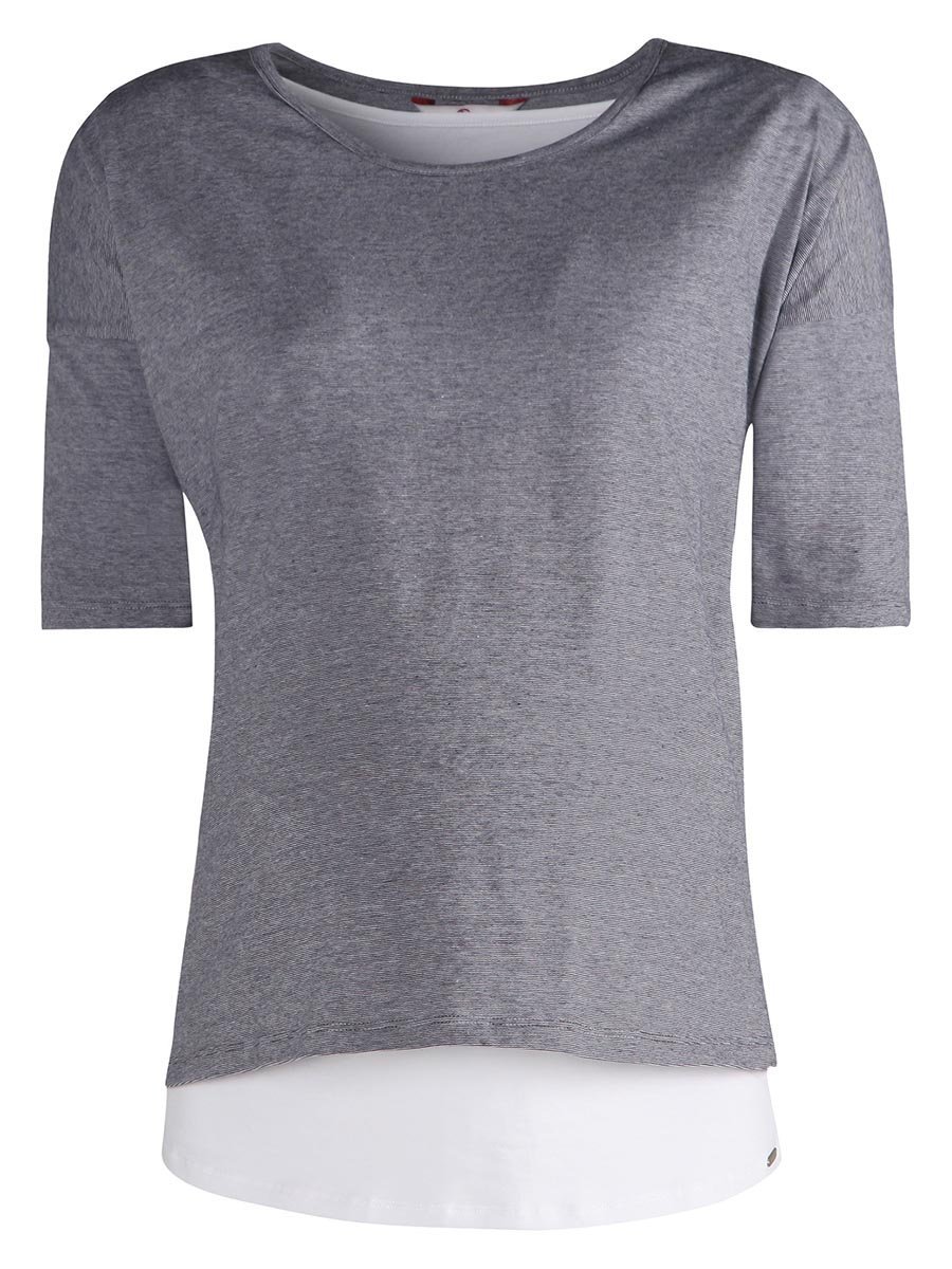 Damska bluzka do karmienia na długi rękaw szara BellyButton Maternity, r.S