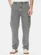 Spodnie męskie - Guess Jeans Jeansy M5GA88D5LW2 Szary Relaxed Fit - miniaturka - grafika 1