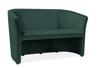 Sofy i kanapy - Sofa Tm-2 Velvet Wenge / Bluvel 78 Zielona - miniaturka - grafika 1