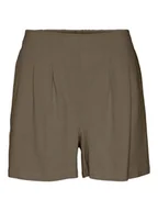 Spodenki damskie - Vero Moda Szorty "Jesmilo" w kolorze khaki - miniaturka - grafika 1