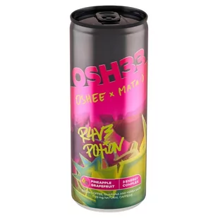 Oshee x Mata Osh33 Rave Potion Napój gazowany o smaku ananas-grejpfrut 250 ml - Napoje energetyczne i izotoniczne - miniaturka - grafika 1