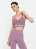 Bielizna sportowa damska - Under Armour Biustonosz sportowy Ua Seamless Low Long Bra 1357719 Fioletowy Compression Fit - miniaturka - grafika 1
