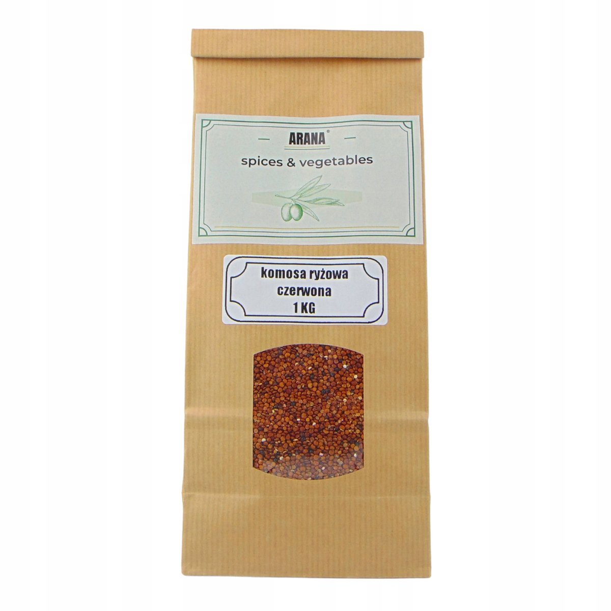 KOMOSA RYŻOWA CZERWONA 1 kg naturalna doskonała jakość