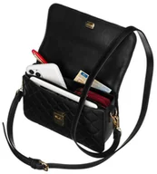 Torebki damskie - Elegancka, pikowana listonoszka crossbody - David Jones - miniaturka - grafika 1