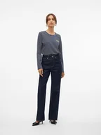 Koszulki i topy damskie - Vero Moda Koszulka w kolorze czarnym - miniaturka - grafika 1
