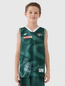 Koszulki dla chłopców - 4F Koszulka meczowa replika wyjazdowa z sezonu 2024/25 dziecięca 4F x Zastal Zielona Góra - multikolor 110/116 - miniaturka - grafika 1