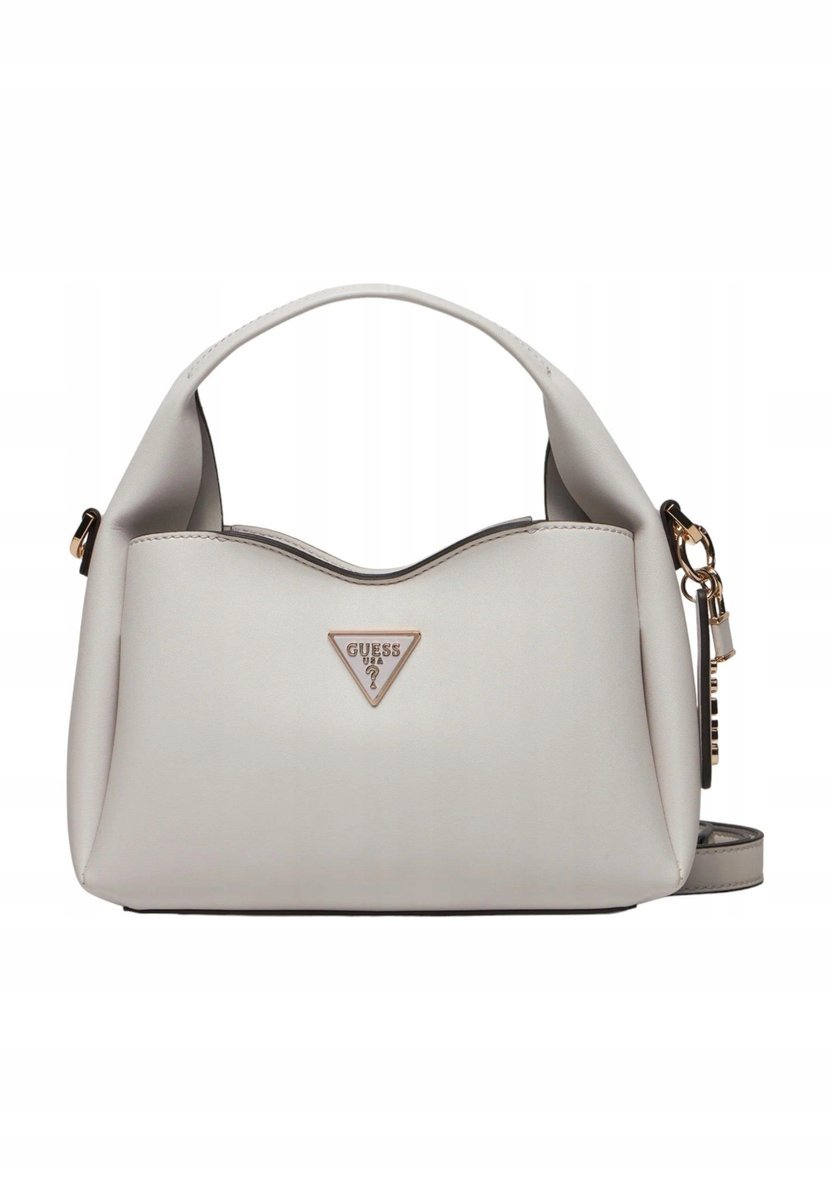 GUESS TOREBKA DAMSKA KLASYCZNA LOGO Z PASKIEM SZARA 24x8x15 1GŁA