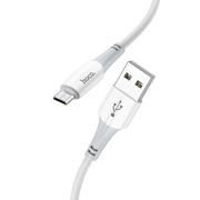 Kable USB - Hoco Kabel Usb Do Micro 2,4a Ferry X70 Biały - miniaturka - grafika 1