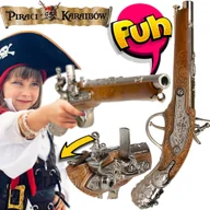 Zabawki militarne - Pistolet PIRATA Metalowy Gonher Rewolwer Hukowy Straszak Piraci Z Karaibów - miniaturka - grafika 1
