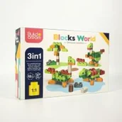 Klocki - ICOM DINOZAURY Z KLOCKÓW DLA MALUSZKA 3 W 1 37 EL 7162948 - miniaturka - grafika 1