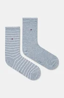 Skarpetki damskie - Tommy Hilfiger skarpetki 2-pack damskie kolor różowy 100001494 - miniaturka - grafika 1
