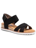 Espadryle damskie - Skechers Espadryle Secret Picnic 33386/Blk Czarny - miniaturka - grafika 1
