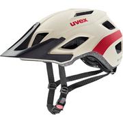 Kaski rowerowe - UVEX Access Kask, beżowy/czerwony 57-62cm 2022 Kaski MTB S4109870717 - miniaturka - grafika 1