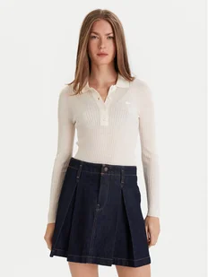 Lacoste Sweter AF4006 Écru Slim Fit - Swetry damskie - miniaturka - grafika 1