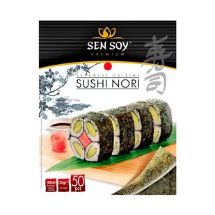 SEN SOY Algi Sushi Nori Gold 50 szt. - Sen Soy 2761-uniw - Zdrowa żywność - miniaturka - grafika 1