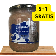 Mokra karma dla kotów - Leopold Karma mięsna z kurczakiem dla kotów 6x500g (Słoik) - miniaturka - grafika 1