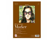 Podobrazia, bloki, papiery - Blok do markerów Strathmore 400 23x31 190g 24A Smooth White - miniaturka - grafika 1