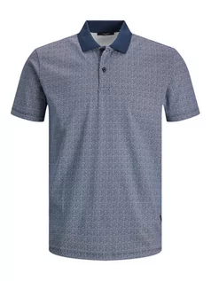Koszulki męskie - Jack&Jones Polo 12227870 Niebieski Standard Fit - grafika 1