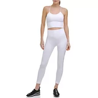 Legginsy - DKNY Damskie legginsy sportowe, biały, XS - miniaturka - grafika 1
