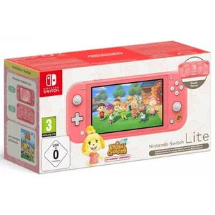 Konsola Nintendo Switch Lite / Coral / Różowy + Gra Animal Crossing New Horizons (Przeinstalowana) - Akcesoria do Nintendo - miniaturka - grafika 1