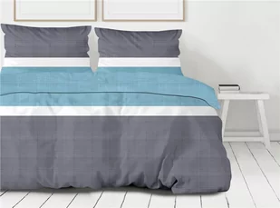 Pościel 140x200 bawełna Dylan Aqua Premium Bielbaw - Pościel - miniaturka - grafika 1