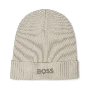 BOSS GREEN Czapka Asic_Beanie-X z dodatkiem wełny - Czapki męskie - miniaturka - grafika 1