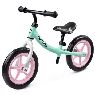 Cariboo, Classic, Rowerek biegowy, miętowo-różowy, 12 cali, 2,6kg - Rowerki biegowe - miniaturka - grafika 1