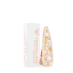CRYSTALLOVE Spinka do włosów z kamieniem księżycowym - Ozdoby do włosów - miniaturka - grafika 1