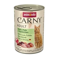 Mokra karma dla kotów - animonda Carny mokra karma dla kota dorosłego 6x400 g Kurczak, indyk i królik - miniaturka - grafika 1