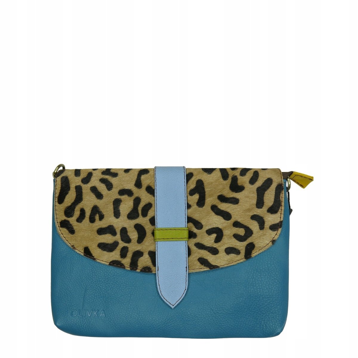 Torebka kopertówka listonoszka damska dwa paski skórzana bordo eko OLIVKA