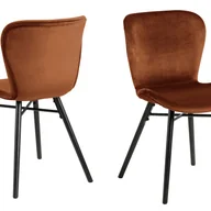 Krzesła - Bali Krzesło stołowe pomarańczowy. - miniaturka - grafika 1