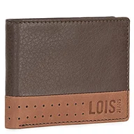 Portfele - Lois - Portfel dla mężczyzny z torebką na monety, prawdziwa skóra. Ochrona RFID. 205411 posiadacza karty - miniaturka - grafika 1