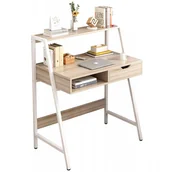 Biurka - Biurko Komputerowe Jasny Dąb Szkolne Stolik Loft Industrialne Nowoczesne - miniaturka - grafika 1