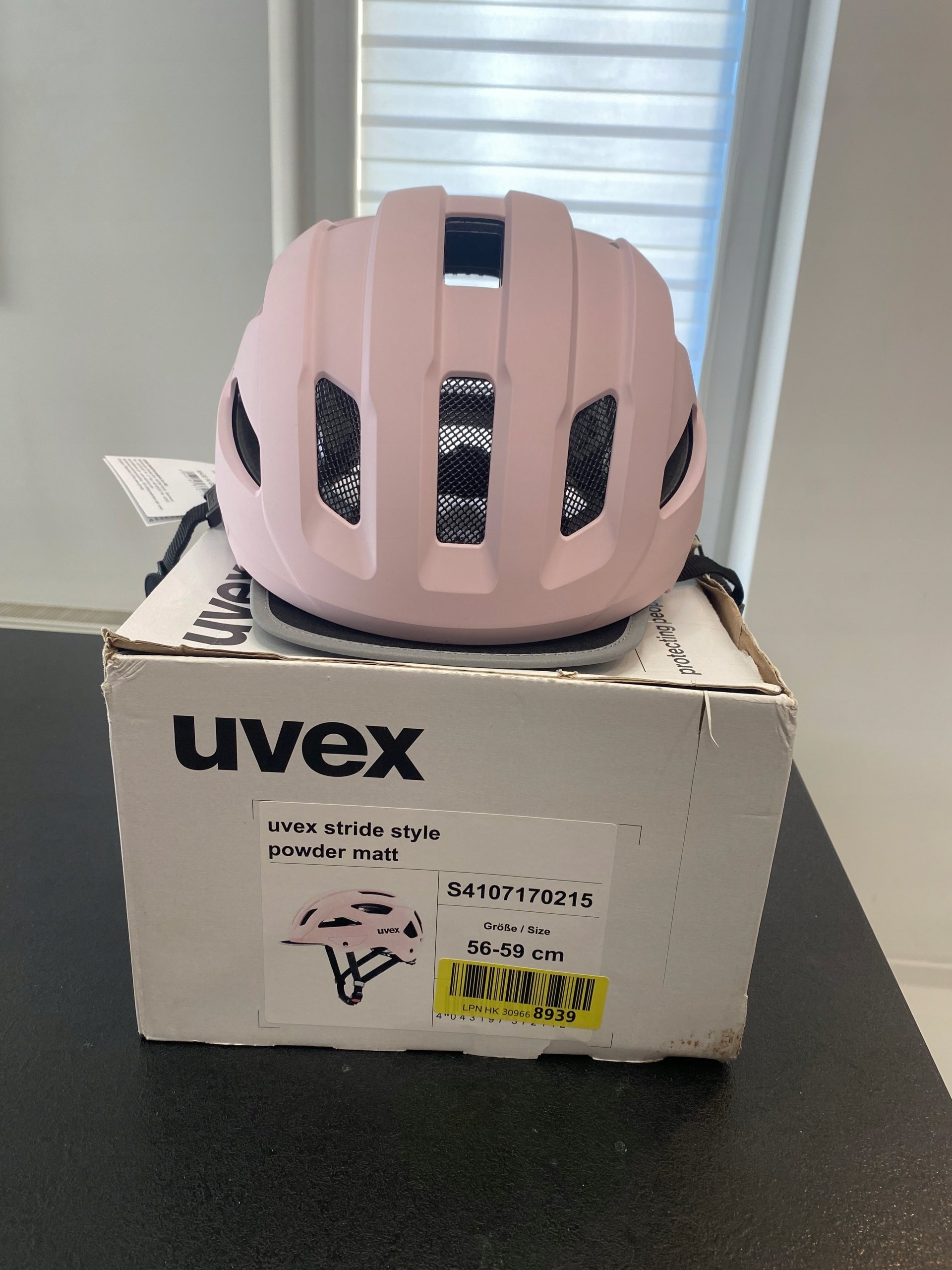 Uvex stride style kask rowerowy miejski damski pudrowy róż r. 56-59 cm