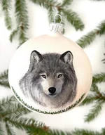 Bombki - Bombka z wilkiem - miniaturka - grafika 1