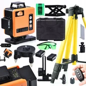 Poziomice laserowe - Rosfix LASER KRZYŻOWY POZIOMICA LASEROWA WYŚW. 2AKU STATYW SKOSY - miniaturka - grafika 1