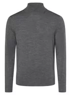Swetry męskie - Calvin Klein - Męski sweter z wełny merino, szary - miniaturka - grafika 1