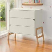 Komody dla dzieci - komoda 3 drzwiowa beżowa lotta latte - miniaturka - grafika 1