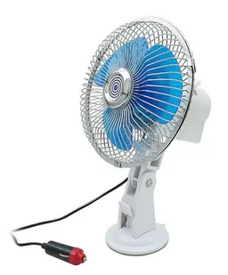 NoName Wentylator metalowy 12V 8 z przyssawką obrotowy uniwersalny 4014-uniw - Akcesoria motoryzacyjne - miniaturka - grafika 1