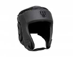 Kask bokserski MASTERS czarny KTOP-PU-MATT - Kaski bokserskie i maski - miniaturka - grafika 1