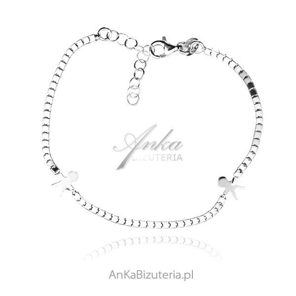 ankabizuteria.pl Bransoletka srebrna dla MAMY od DZIECI - Biżuteri