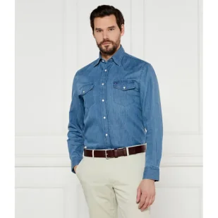 Tommy Hilfiger Jeansowa koszula Regular Fit - Koszule męskie - miniaturka - grafika 1